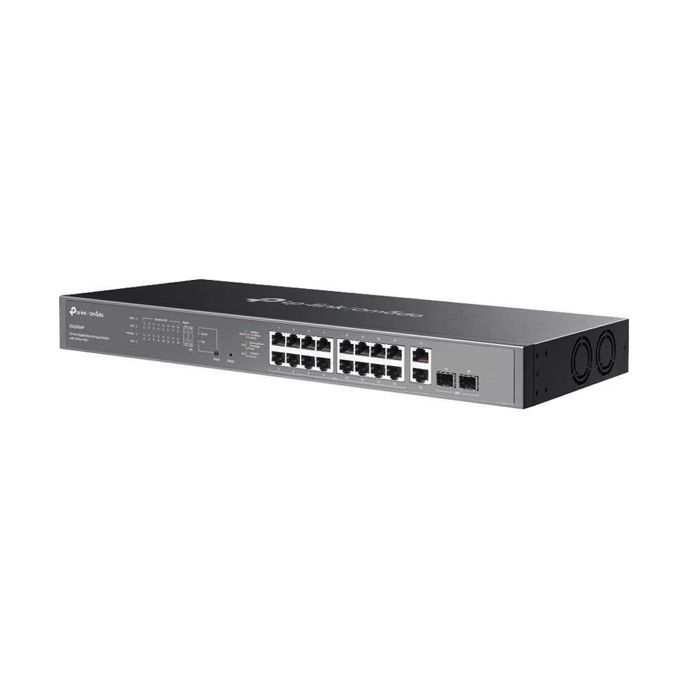 Gigabit Switching Hub TP-LINK TL-ES220GMP (17" 16 PoE + 2 RJ45 + 2 SFP)