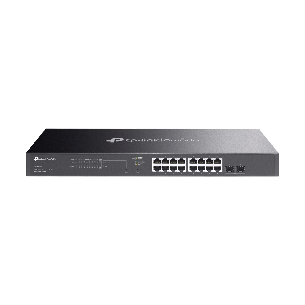 Gigabit Switching Hub 16 Port TP-LINK TL-SG2218P (17",16 PoE + 2 SFP)