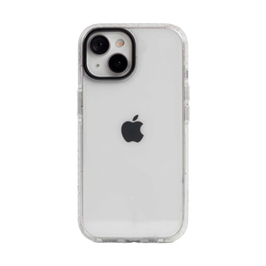 Case iPhone 15 LOGIN Shutter Proof with Colorful powder-Transparent