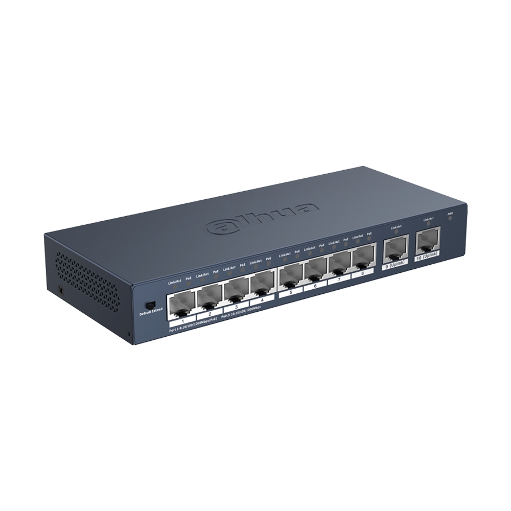 Gigabit Switching Hub DAHUADH-S3010-8GT-60 (7)                                  