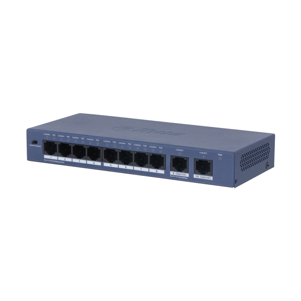 Switching Hub 10 Port DAHUA (DH-S3010-8ET2ET-60) (7")
