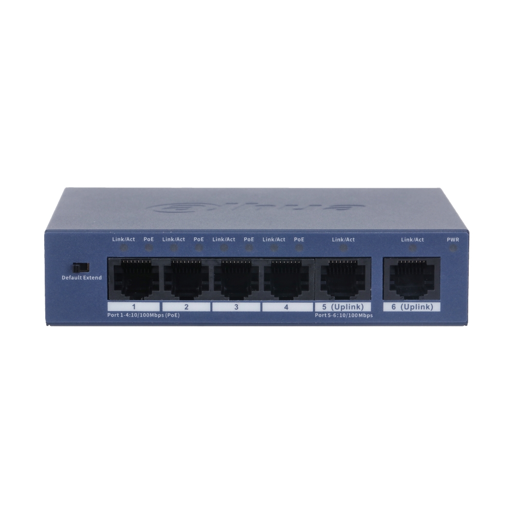 Switching Hub 6 Port DAHUA (DH-S3006-4ET-36) (4",4 PoE)