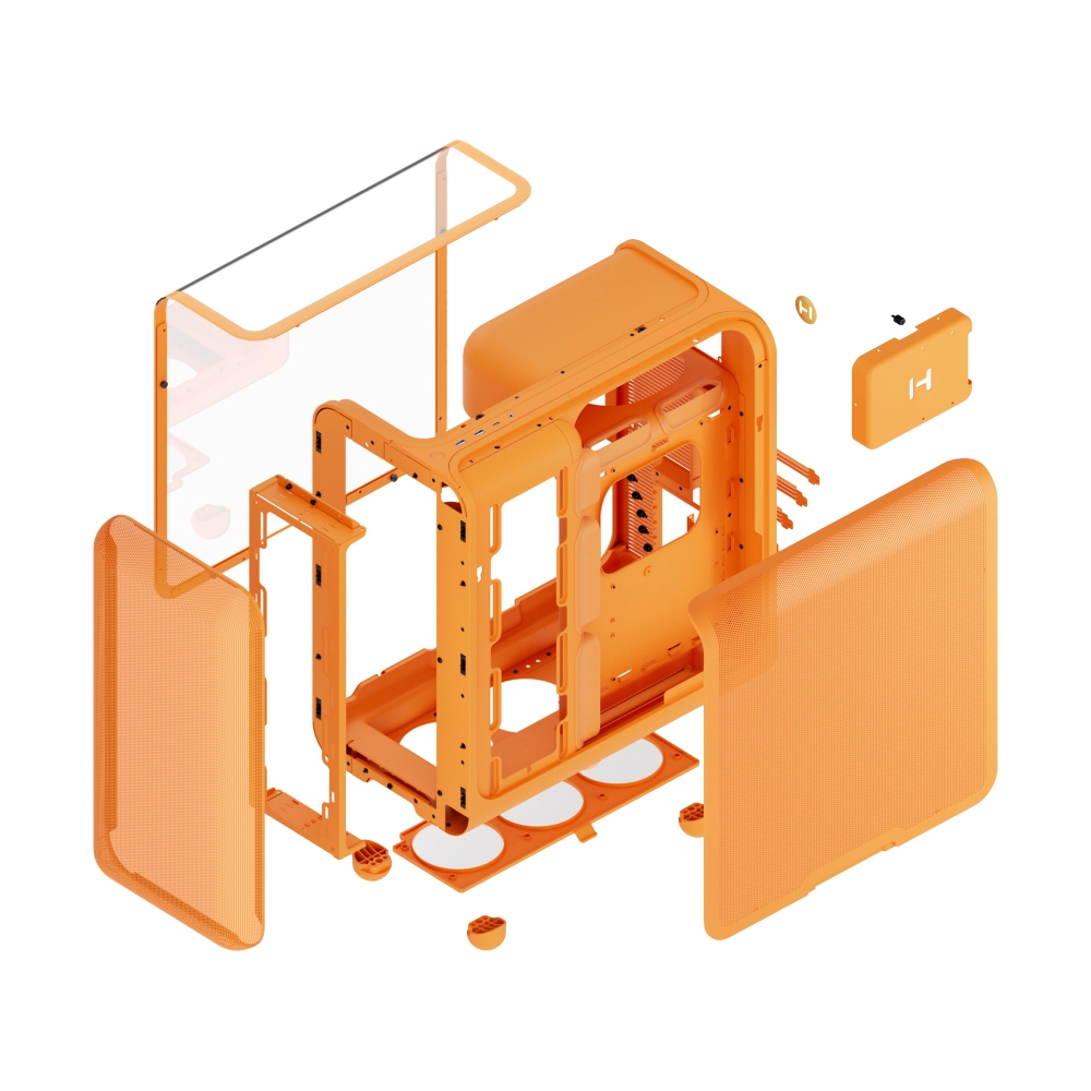 ATX CASE (NP) HYTE X50 ASTRAL ORANGE