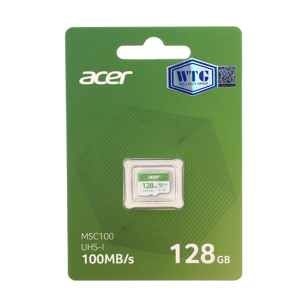 128GB Micro SD Card ACER MSC100 (100MB/s.)