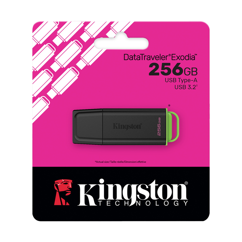 256GB Flash Drive KINGSTON Data Traveler Exodia (DTXG2) Black