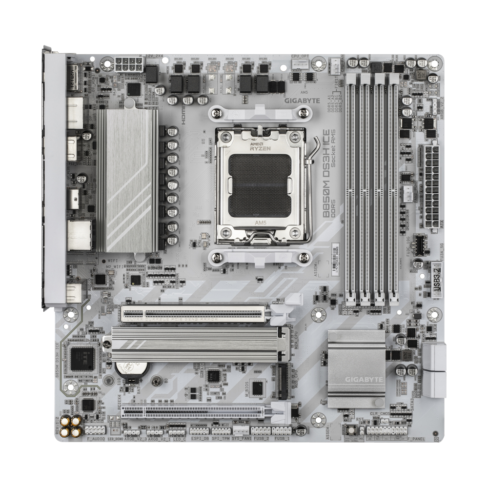 MAINBOARD (AM5) GIGABYTE B850M DS3H ICE DDR5 (REV. 1.2)
