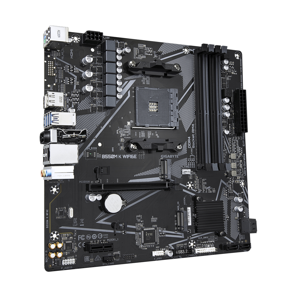 MAINBOARD (AM4) GIGABYTE B550M K WIFI6E DDR4 (REV. 1.0)