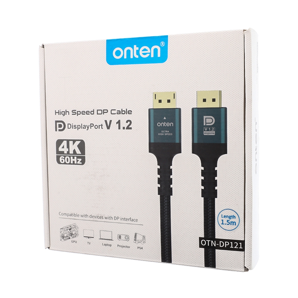 Cable DisplayPort TO DisplayPort (3M) ONTEN DP121 (4K)