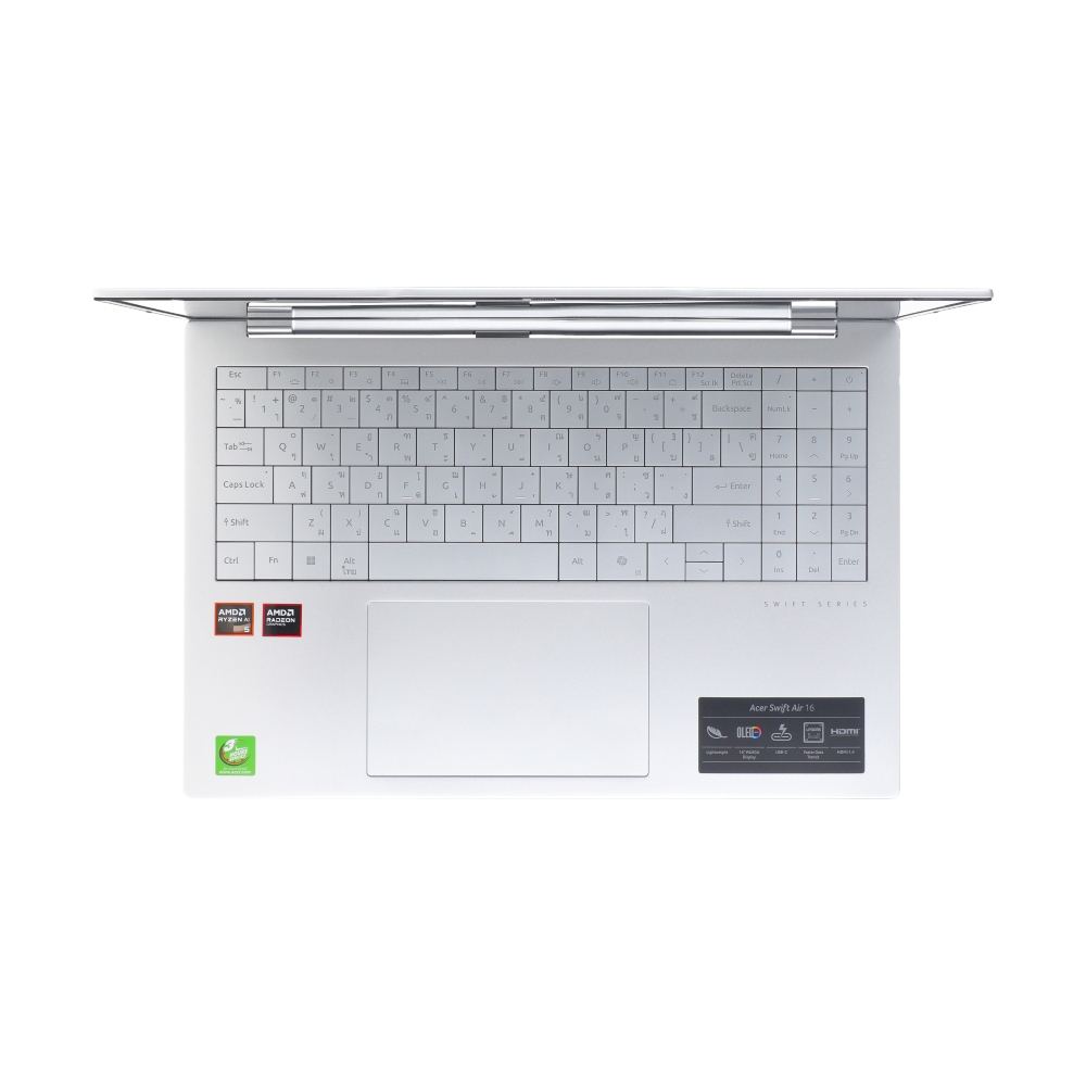 Notebook Acer Swift Air SFA16-61M-R5MZ (Light Silver)