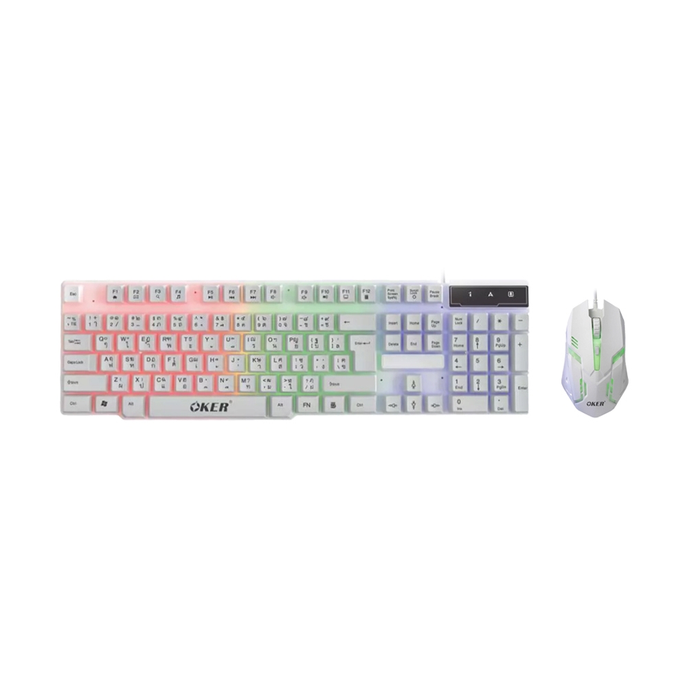 COMBO SET WIRELESS OKER Kb-9810 WHITE