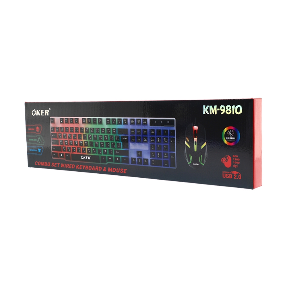 COMBO SET WIRELESS OKER Kb-9810 WHITE