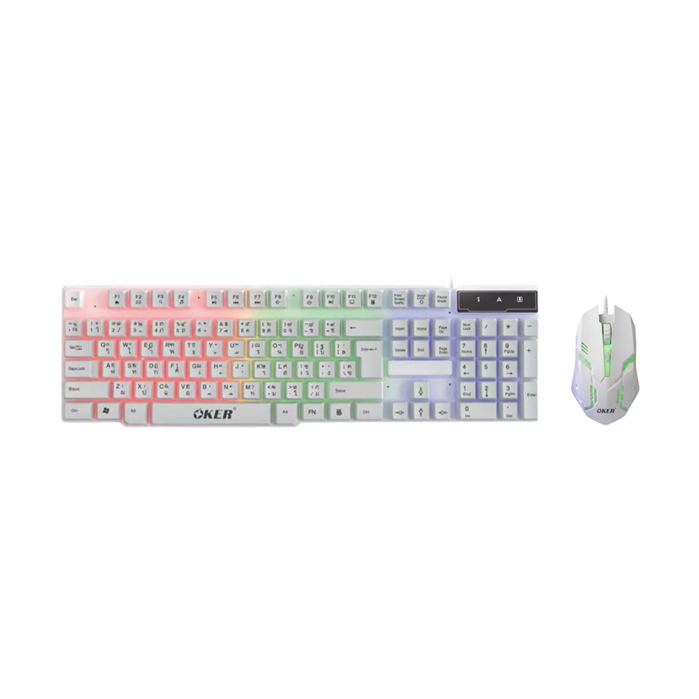 COMBO SET WIRELESS OKER Kb-9810 WHITE