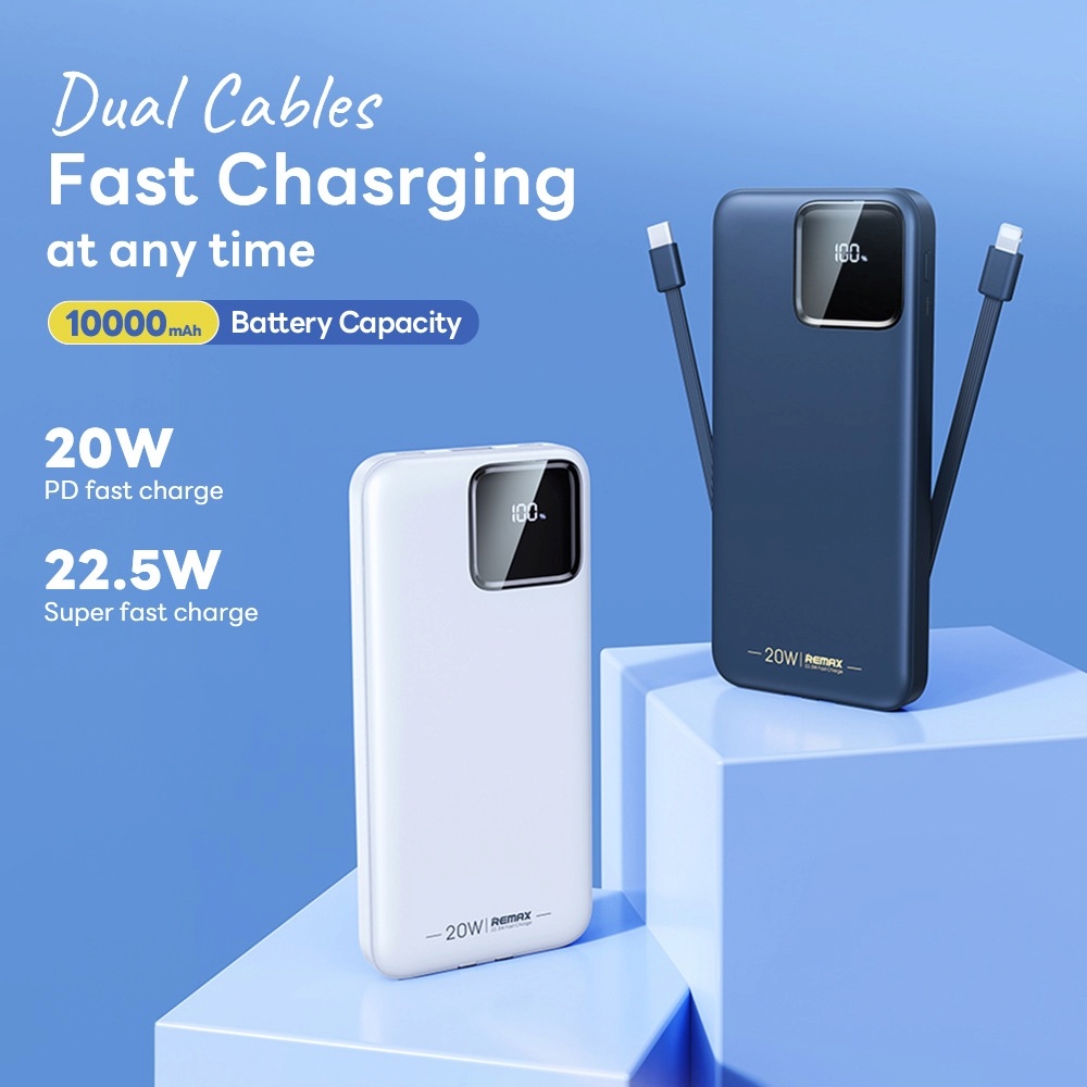 POWER BANK 10000 mAh REMAX (RPP-652N,22.5W) DarkBlue
