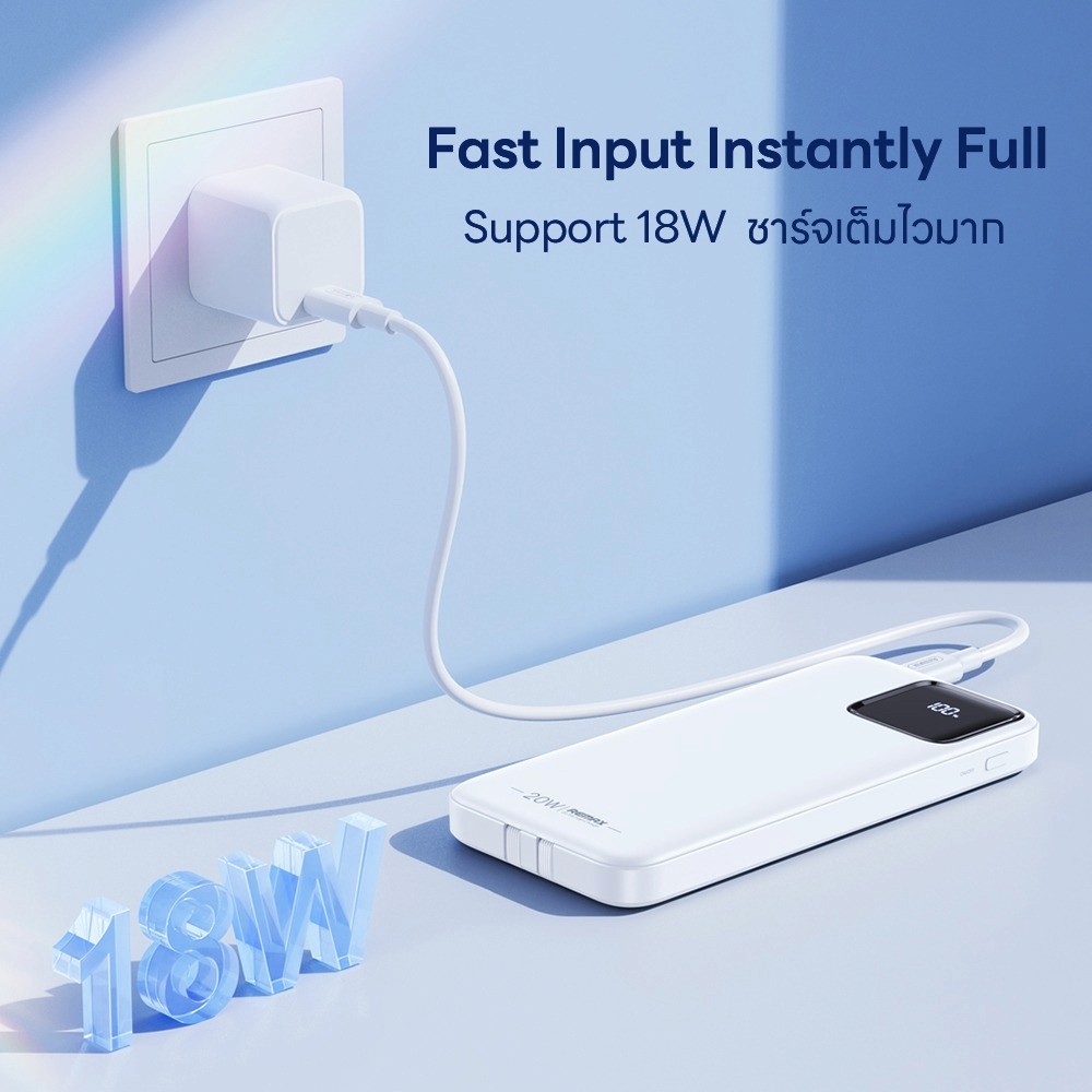 POWER BANK 10000 mAh REMAX (RPP-652N,22.5W) DarkBlue