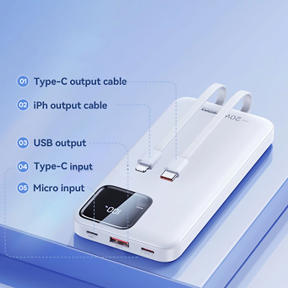 POWER BANK 10000 mAh REMAX (RPP-652N,22.5W) DarkBlue