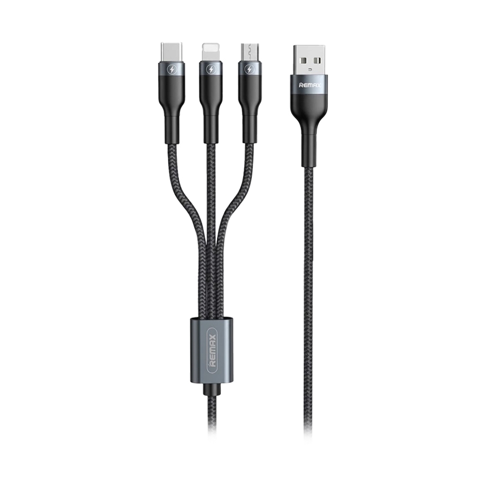 1.2M Cable 3in1 (RC-070th,15W) REMAX Black