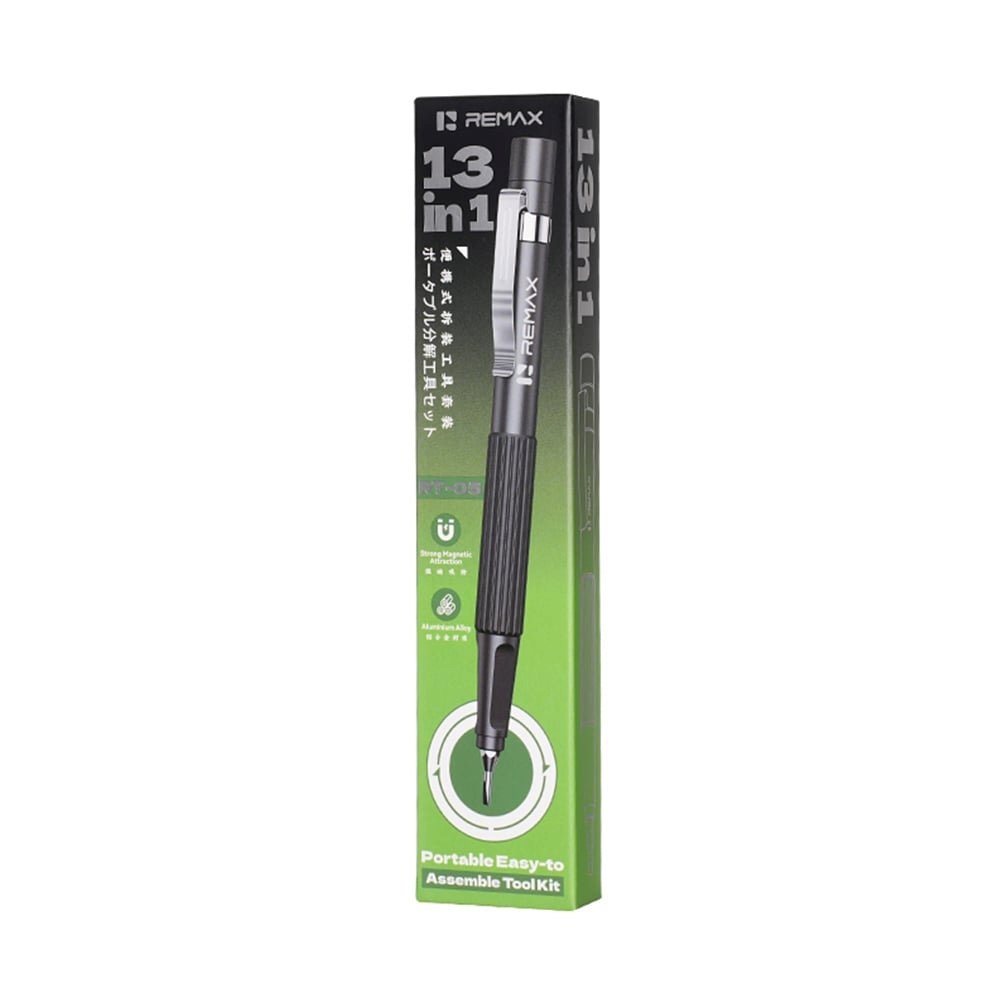 REMAX ชุดเครื่องมือไขควง Tool kit 13 in 1 (RT-05) Gray