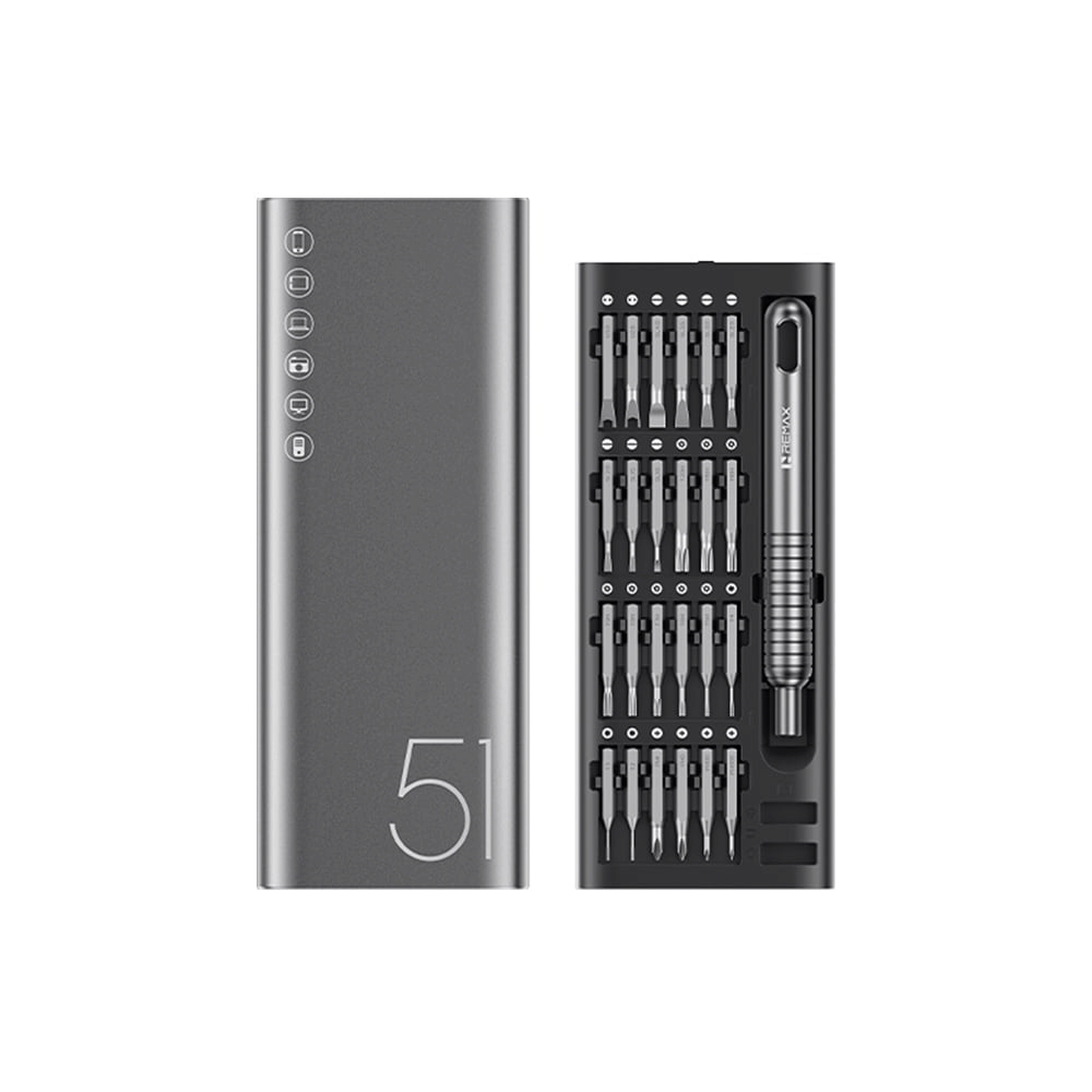REMAX ชุดเครื่องมือไขควง Tool kit 51 in 1 (RT-08) Gray
