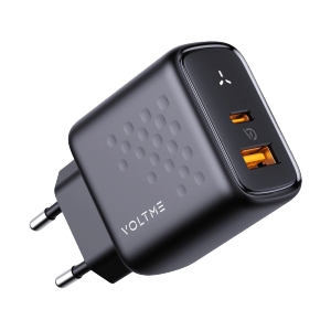 Adapter 2 Ports (1USB + 1TYPE-C) Charger VOLTME REVO 35 (35W) Black