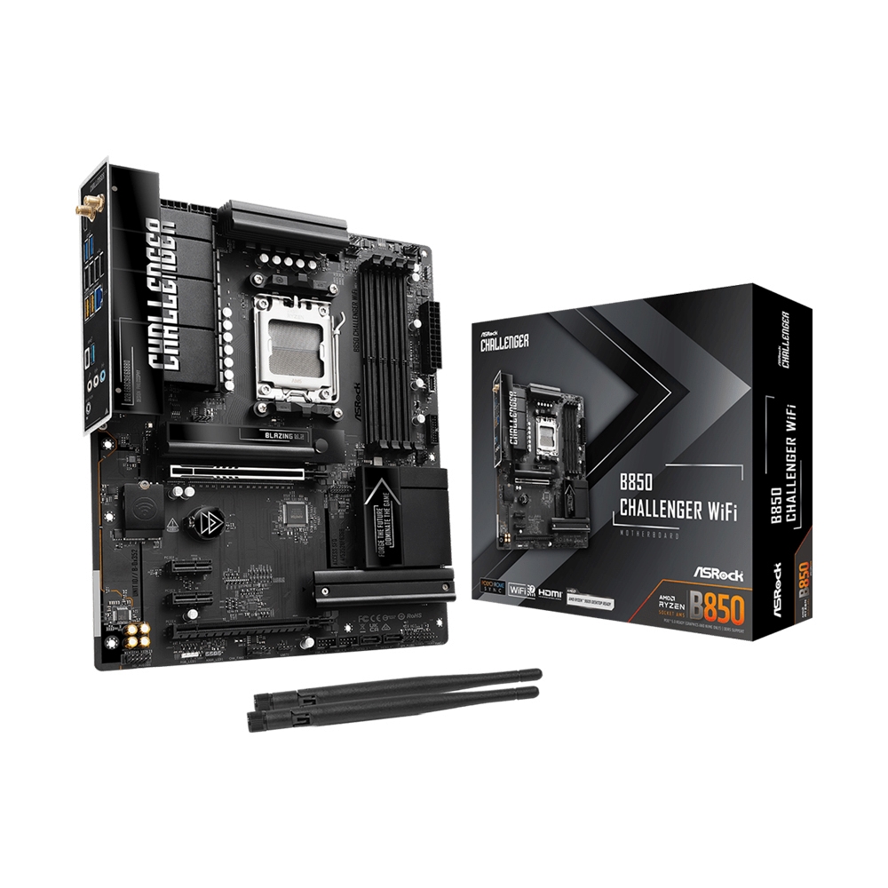 MAINBOARD (AM5) ASROCK B850 CHALLENGER WIFI DDR5
