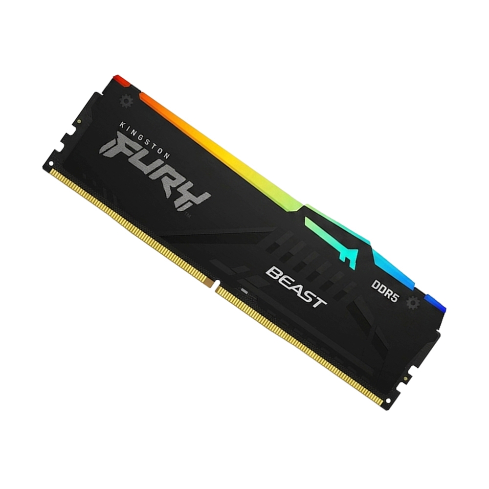 RAM DDR5(5200) 32GB KINGSTON FURY BEAST BLACK RGB (KF552C40BB2A-32)