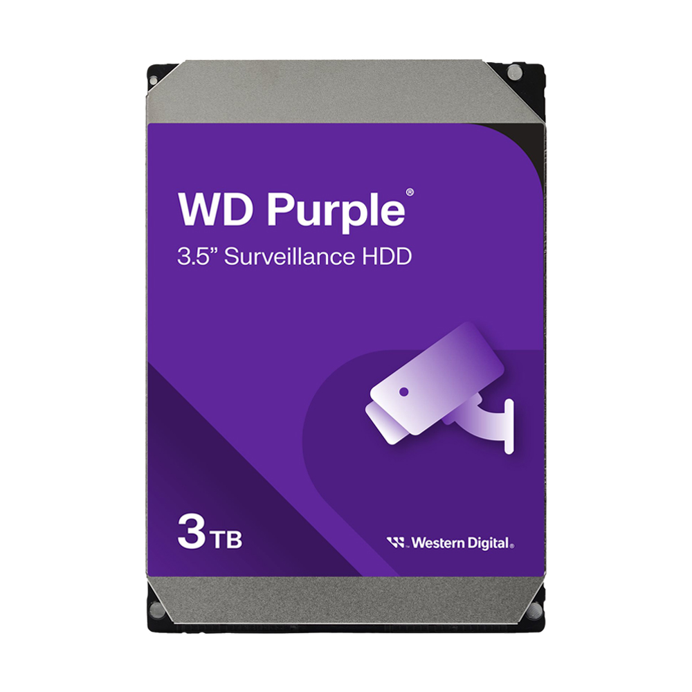 3 TB HDD CCTV WD PURPLE (5400RPM, 256MB, SATA-3, WD33PURZ)