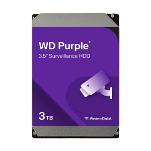 3 TB HDD CCTV WD PURPLE (5400RPM, 256MB, SATA-3, WD33PURZ)