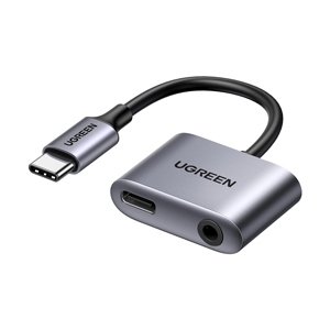 Converter Type-C TO Type-C + 3.5 AUX Audio (3.5mm) UGREEN (60164)