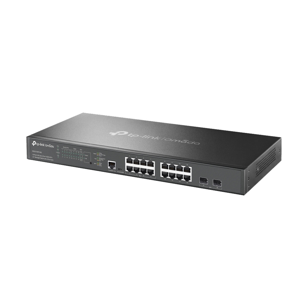 Gigabit Switching Hub TP-LINK TL-SG3218XP-M2 (19",16-Port 2.5G,2-Port 10GE SFP+,8