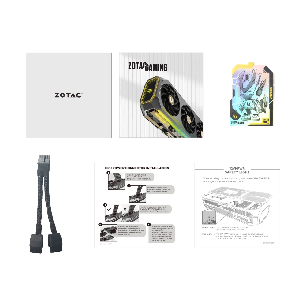 VGA ZOTAC GEFORCE RTX 5070 GAMING TWIN EDGE WHITE OC - 12GB GDDR7