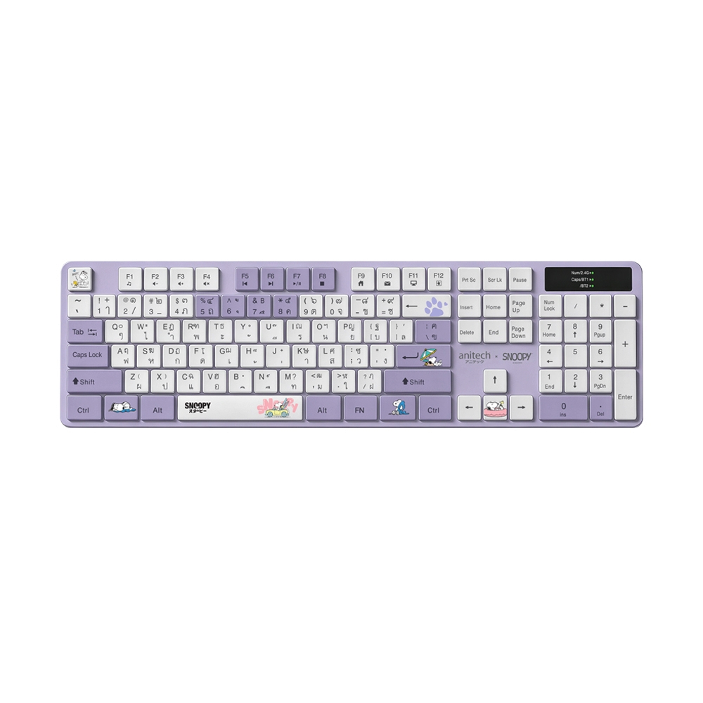 COMBO SET WIRELESS ANITECH SNP-PA817 PURPLE (BLUETOOTH)