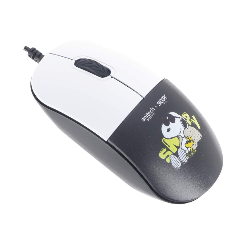 MOUSE ANITECH SNP-A552 WHITE (SILENT) (USB Type C to USB Type A)