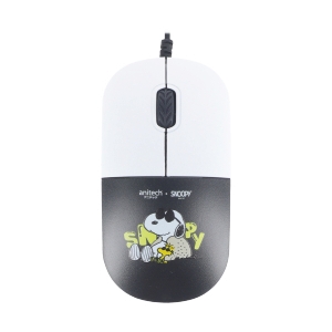 MOUSE ANITECH SNP-A552 WHITE (SILENT) (USB Type C to USB Type A)