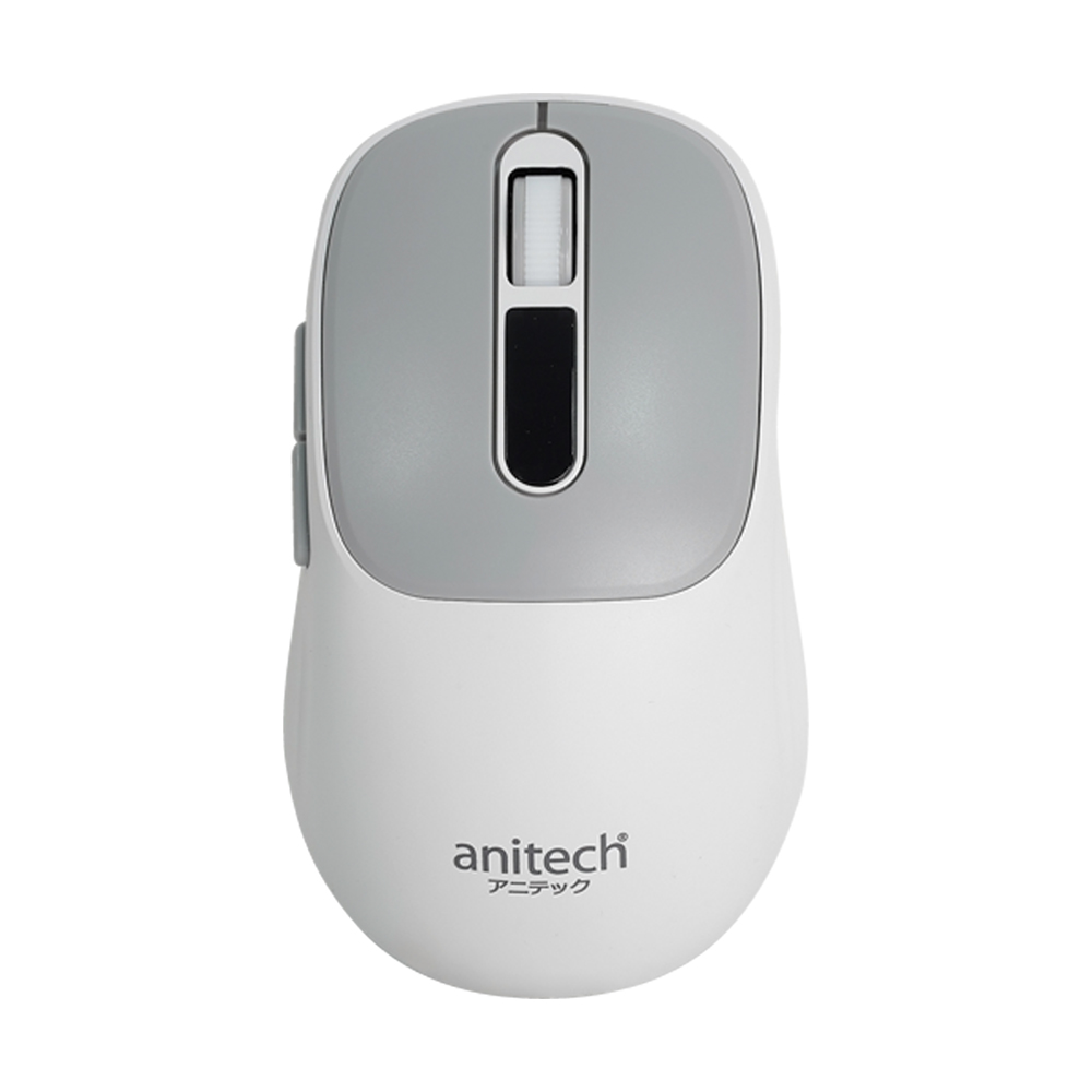 MOUSE WIRELESS ANITECH W242 WHITE (BLUETOOTH/SILENT)