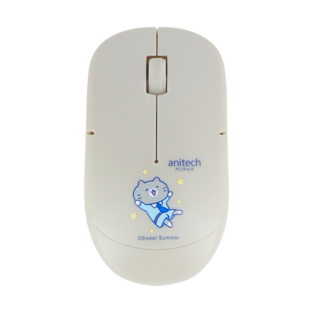 MOUSE WIRELESS + MOUSE PAD ANITECH CAT-WMP01 GREY