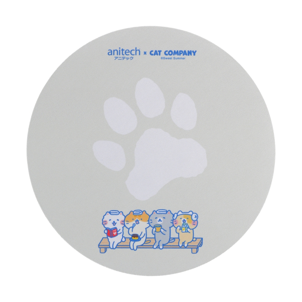 MOUSE WIRELESS + MOUSE PAD ANITECH CAT-WMP01 GREY