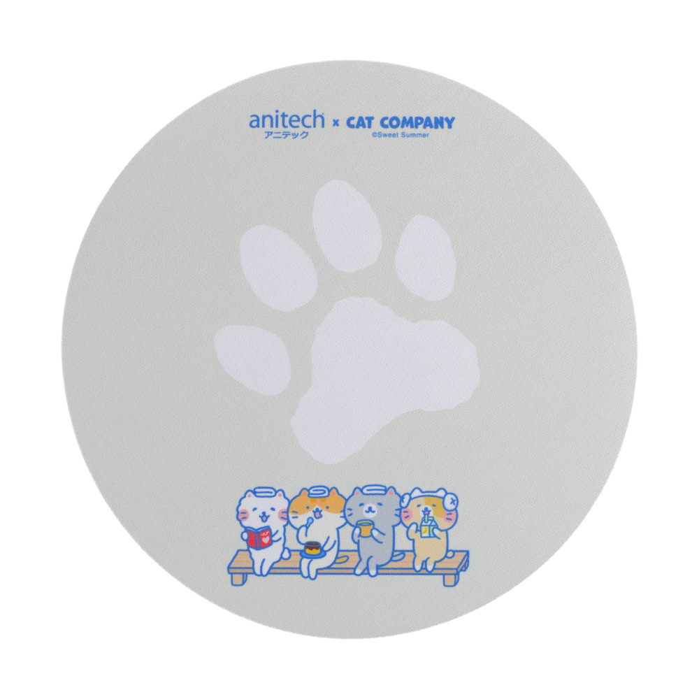 MOUSE WIRELESS + MOUSE PAD ANITECH CAT-WMP01 GREY