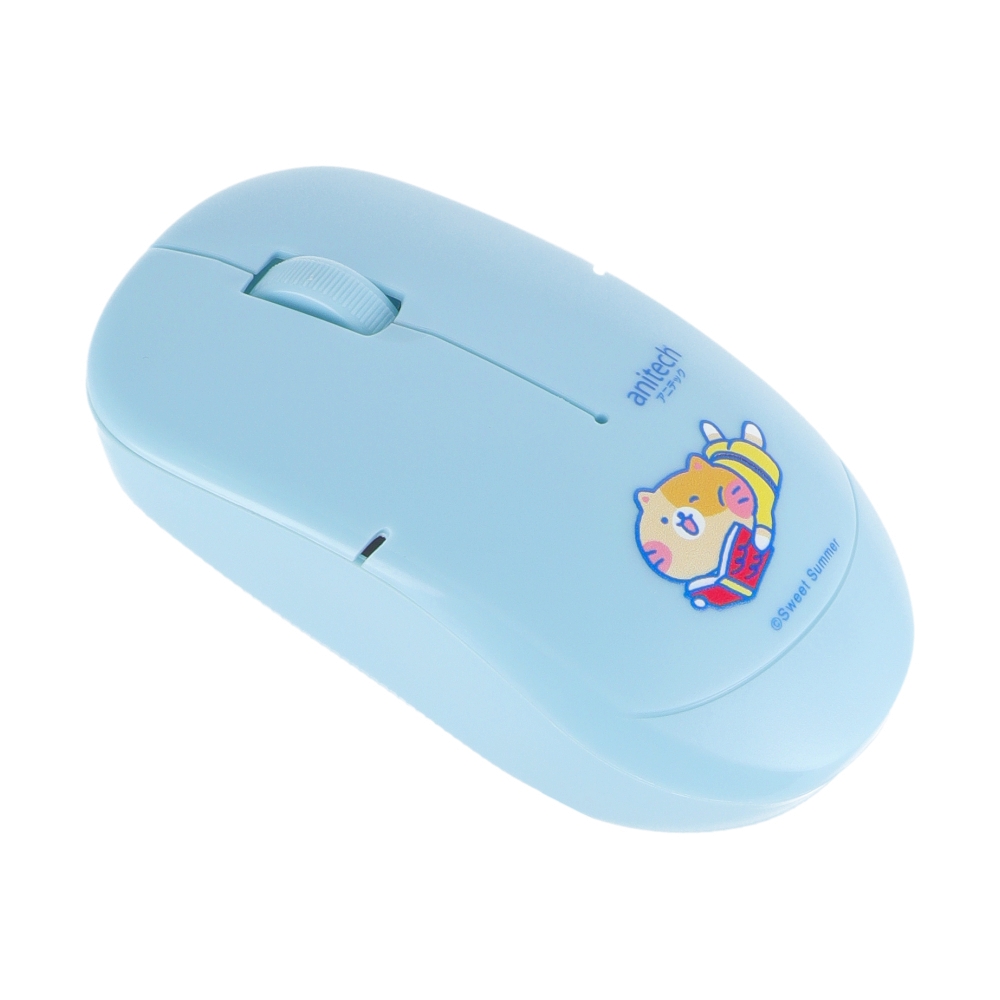 MOUSE WIRELESS + MOUSE PAD ANITECH CAT-WMP01 BLUE