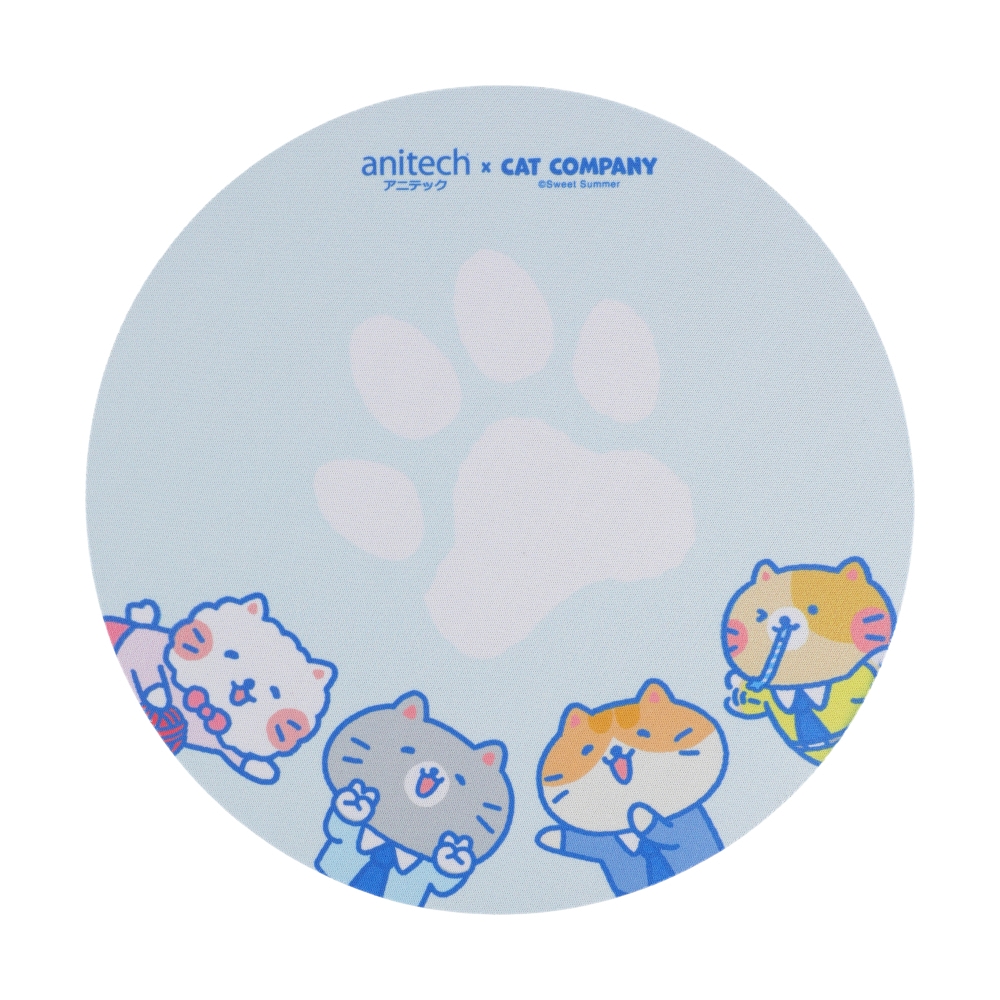 MOUSE WIRELESS + MOUSE PAD ANITECH CAT-WMP01 BLUE