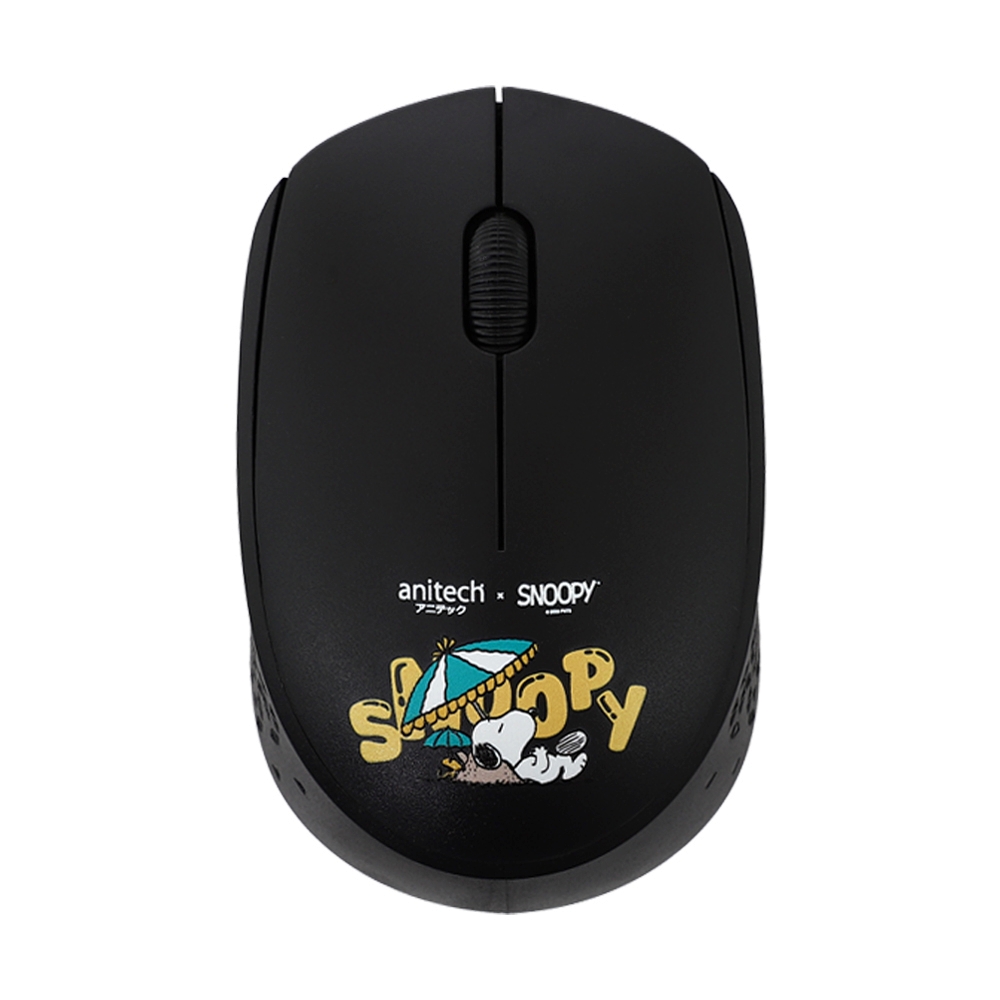 MOUSE WIRELESS + MOUSE PAD ANITECH SNP-WMP01 BLACK