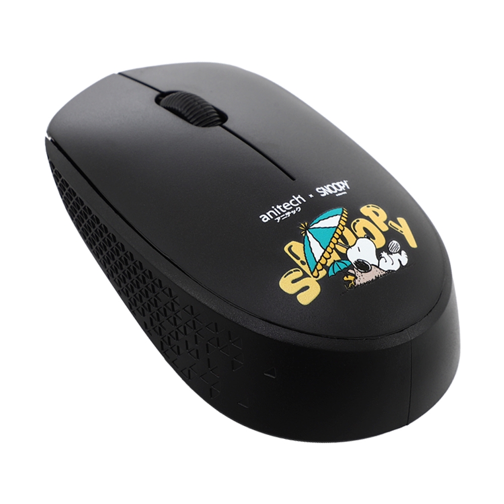 MOUSE WIRELESS + MOUSE PAD ANITECH SNP-WMP01 BLACK
