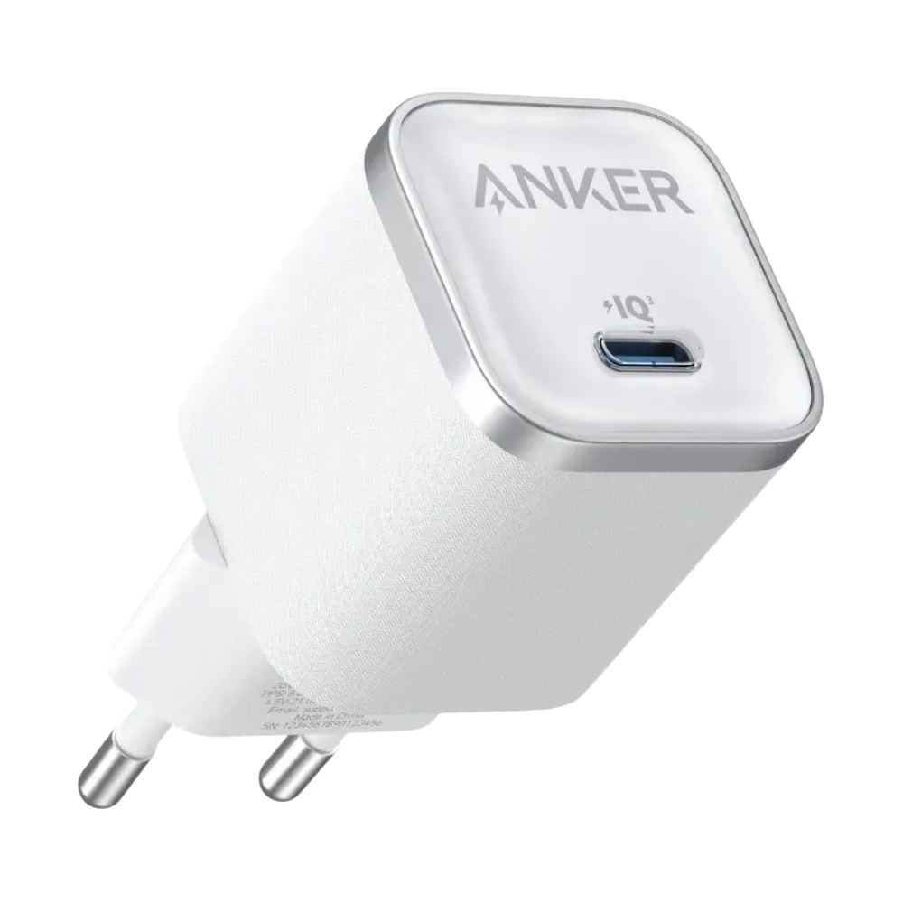Adapter 1 Type-C Charger ANKER (45W, A2692E21) Activeshield3.0 White