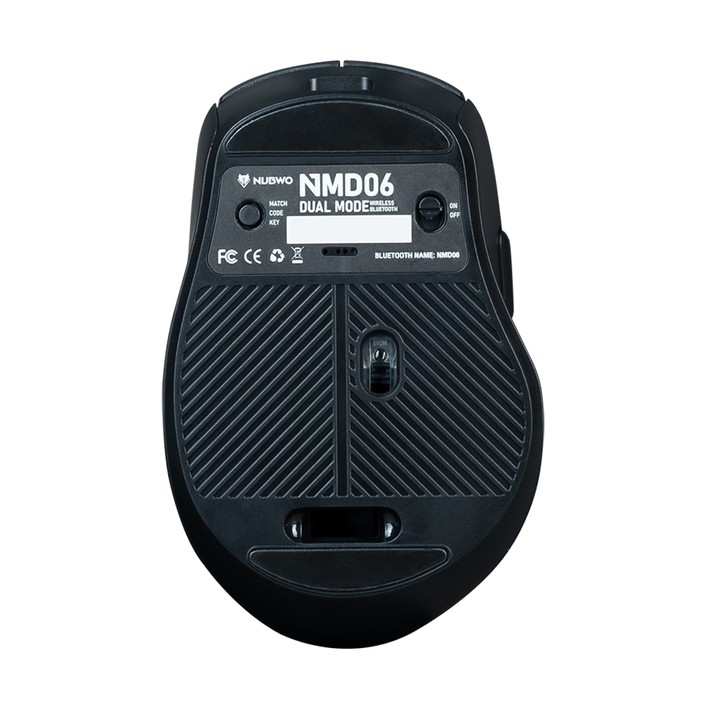 MOUSE WIRELESS NUBWO NMD06 BLACK (BLUETOOTH/SILENT)