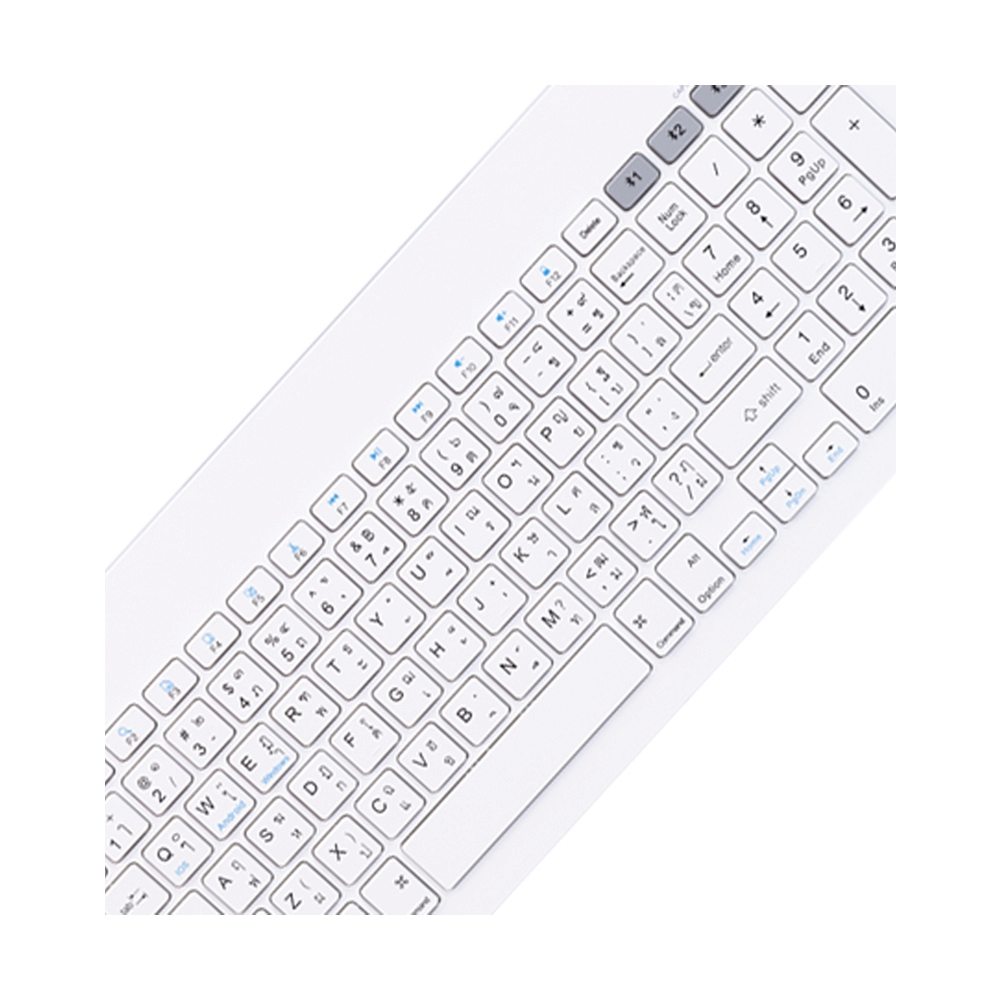 KEYBOARD WIRELESS NUBWO NKB112 WHITE (BLUETOOTH)