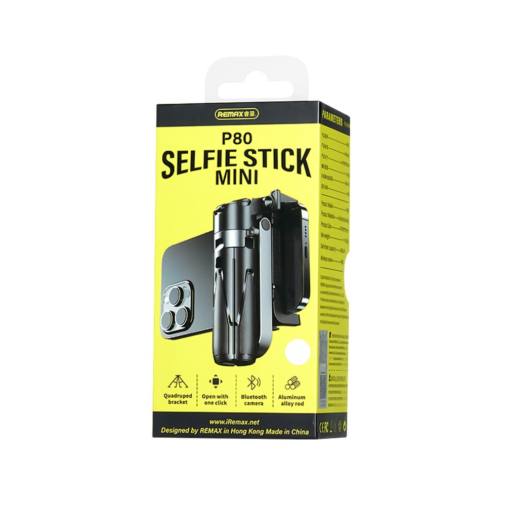 ไม้เซลฟี่ REMAX Selfie stick mini P80 Black