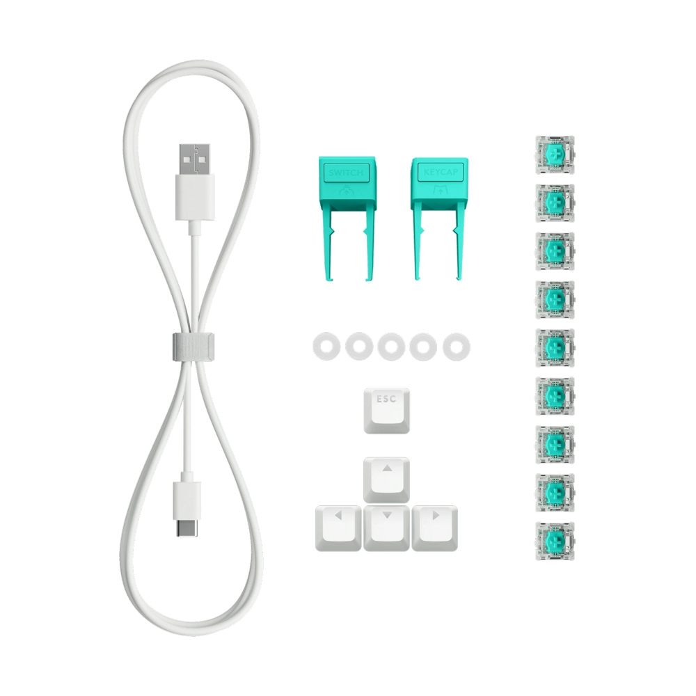 KEYBOARD LOGITECH G512 X 98 WHITE EN (TACTILE SWITCH คีย์บอร์ด)