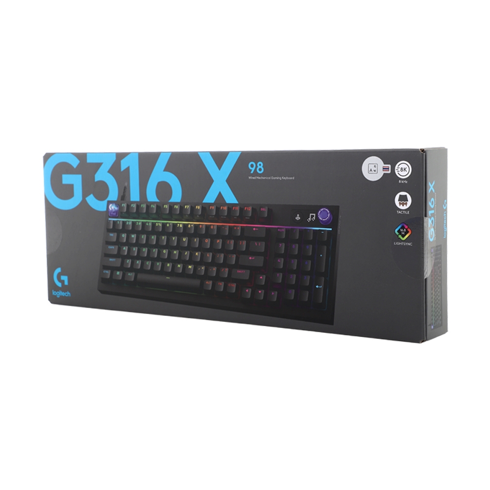 KEYBOARD LOGITECH G316 X 98 BLACK (TACTILE SWITCH คีย์บอร์ด)