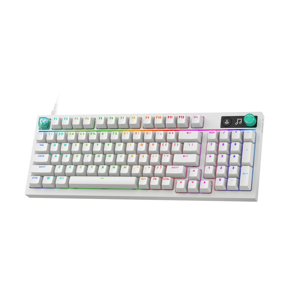 KEYBOARD LOGITECH G316 X 98 WHITE EN (TACTILE SWITCH คีย์บอร์ด)