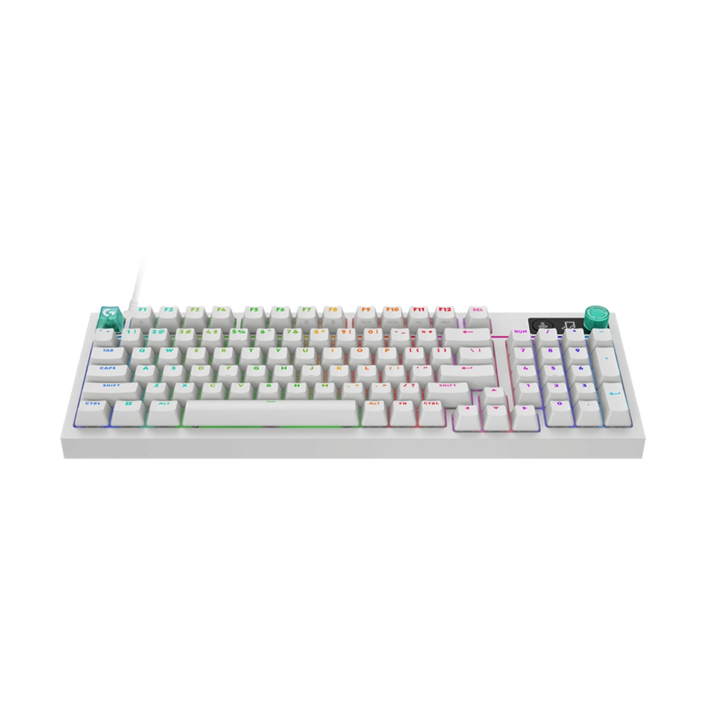 KEYBOARD LOGITECH G316 X 98 WHITE EN (TACTILE SWITCH คีย์บอร์ด)