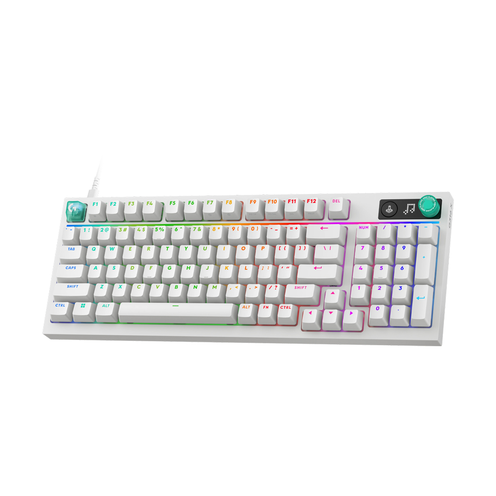 KEYBOARD LOGITECH G316 X 98 WHITE EN (TACTILE SWITCH คีย์บอร์ด)